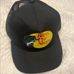 Bass Pro Shops Black and Yellow Logo Cap